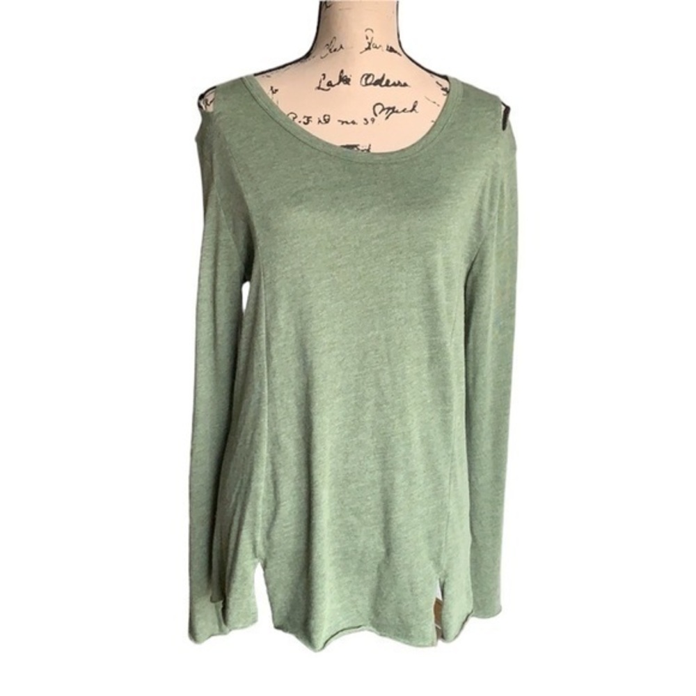 Nation LTD Cut Out Green Top Size Medium